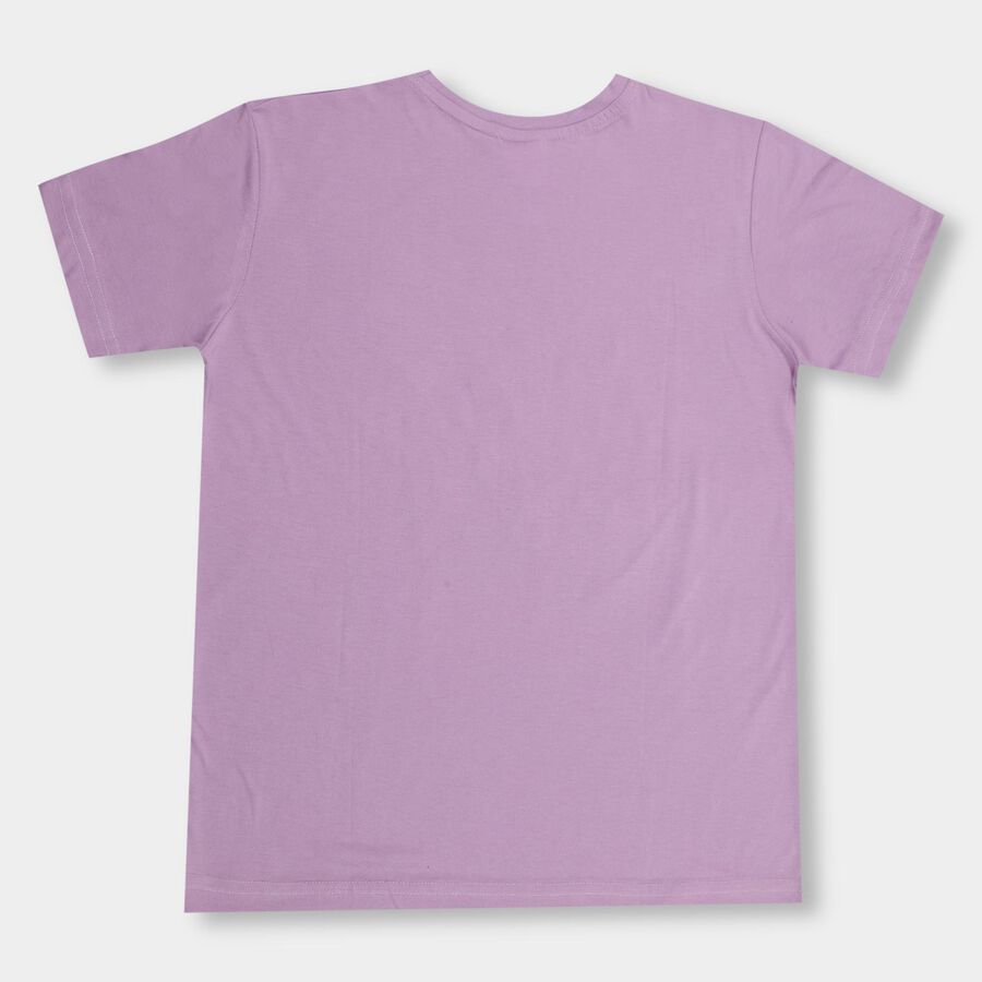 Boys' Half Sleeves T-Shirt , लाइलेक, large image number null