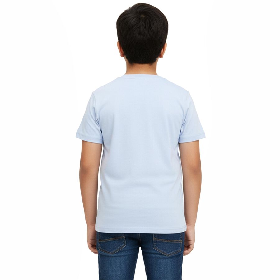 Boys' Half Sleeves T-Shirt, हल्का नीला, large image number null