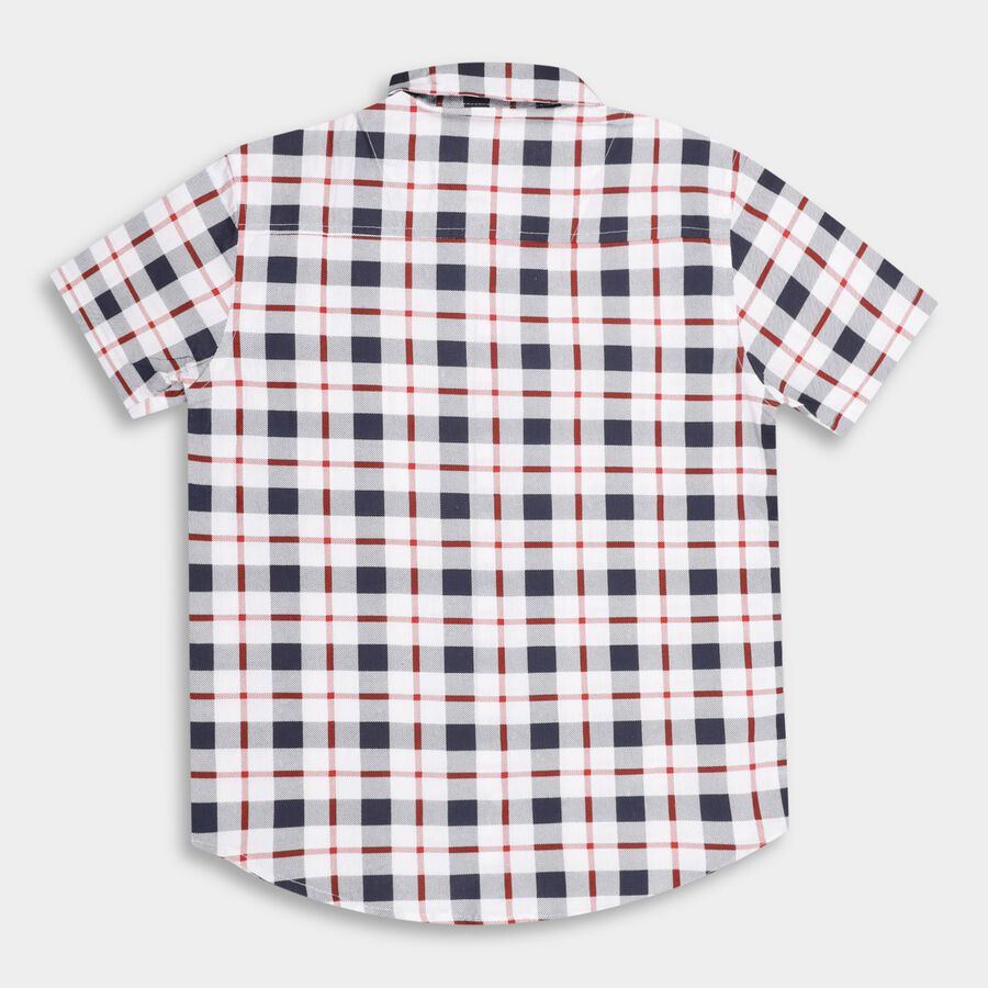 Boys' 100% Cotton Casual Shirt, सफ़ेद, large image number null
