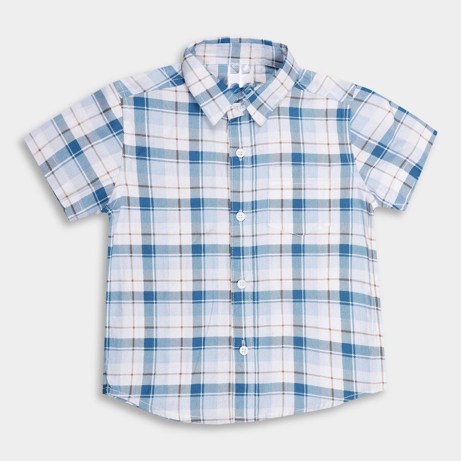 Boys' 100% Cotton Casual Shirt , Off White, large image number null