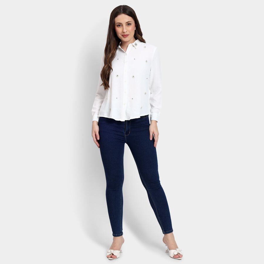 Ladies' Shirt, सफ़ेद, large image number null