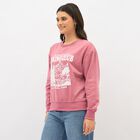 Women's Dusty Rose Crew Neck Casual Sweatshirt, Pink, small image number null