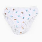 Girls' Lavender and White Printed Mid Rise Briefs - Pack of 2, White, small image number null
