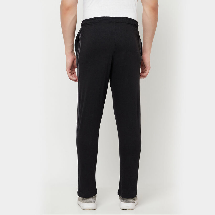 Solid Track Pants, Black, large image number null