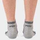 Men's Ankle Length Pack of 3 Socks ( Grey, Charcoal, Navy ), नेवी ब्लू, small