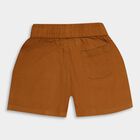 Boys' Rust Brown Cross Pocket Bermuda Shorts, भूरा, small image number null