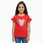 Girls' T-Shirt, Red, small image number null