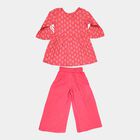 Printed Fusion Clothing Set, Pink, small image number null