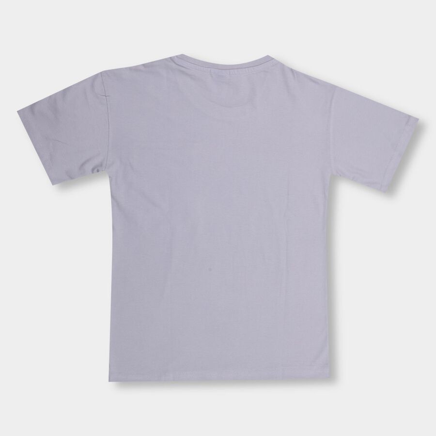 Boys' 100% Cotton Half Sleeves T-Shirt , Light Blue, large image number null