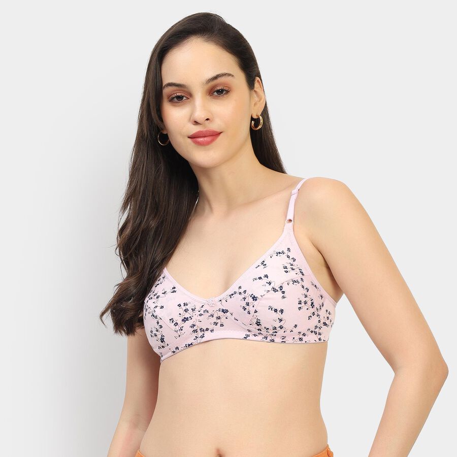 Ladies' 100% Cotton Bra , लाइलेक, large