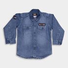 Boys' Casual Shirt, मध्यम नीला, small image number null