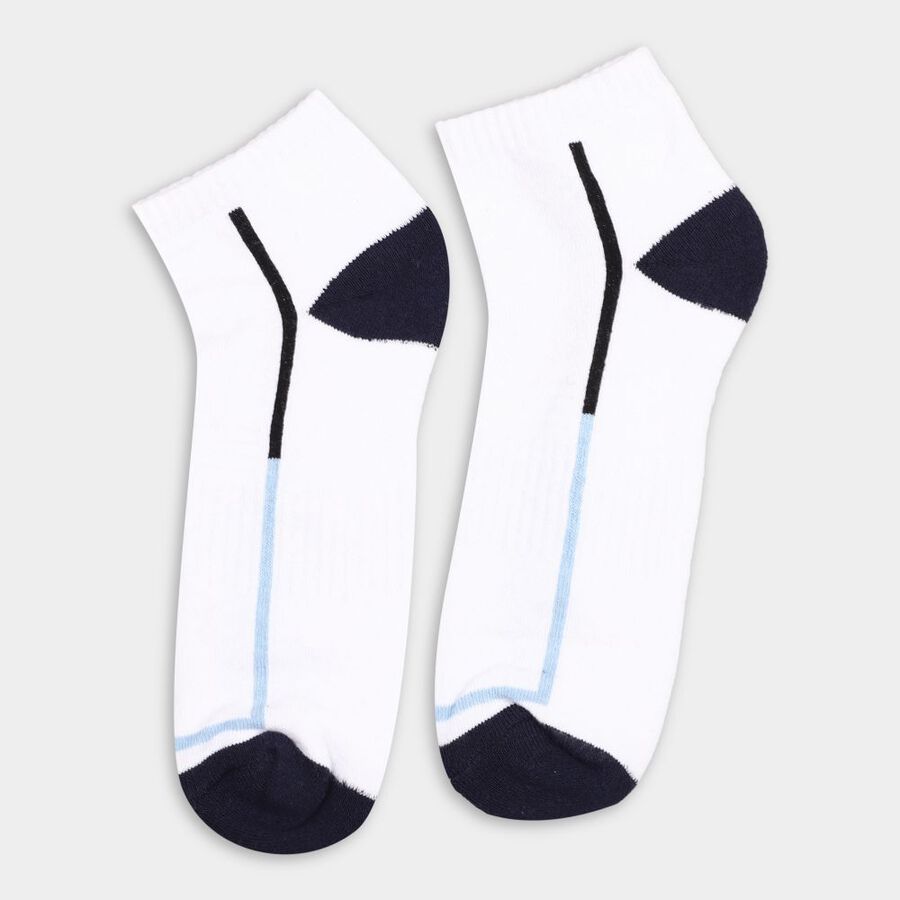Men's Socks (Pack of 2), White, large
