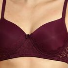 Ladies' Padded Bra, Wine, small image number null