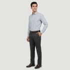 Men Blue Classic Formal Shirt, Mid Blue, small