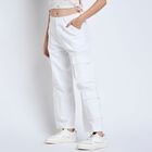 Ladies' 100% Cotton Trousers , White, small image number null
