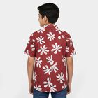 Boys Brown Cotton Classic Casual Shirt, Brown, small