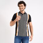 Men's Collared Half Sleeves T-Shirt , काला, small image number null