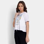 Ladies' 100% Cotton Crop  Top, White, small image number null
