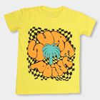 Boys' 100% Cotton Half Sleeves T-Shirt, Yellow, small
