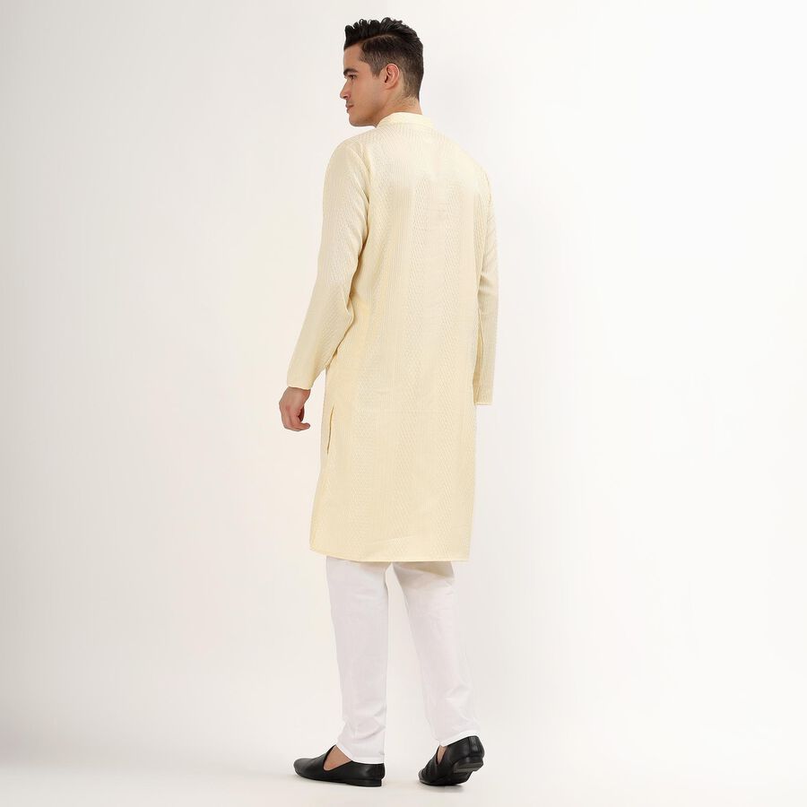 Men's Kurta Pyjama, गहरा पीला, large image number null