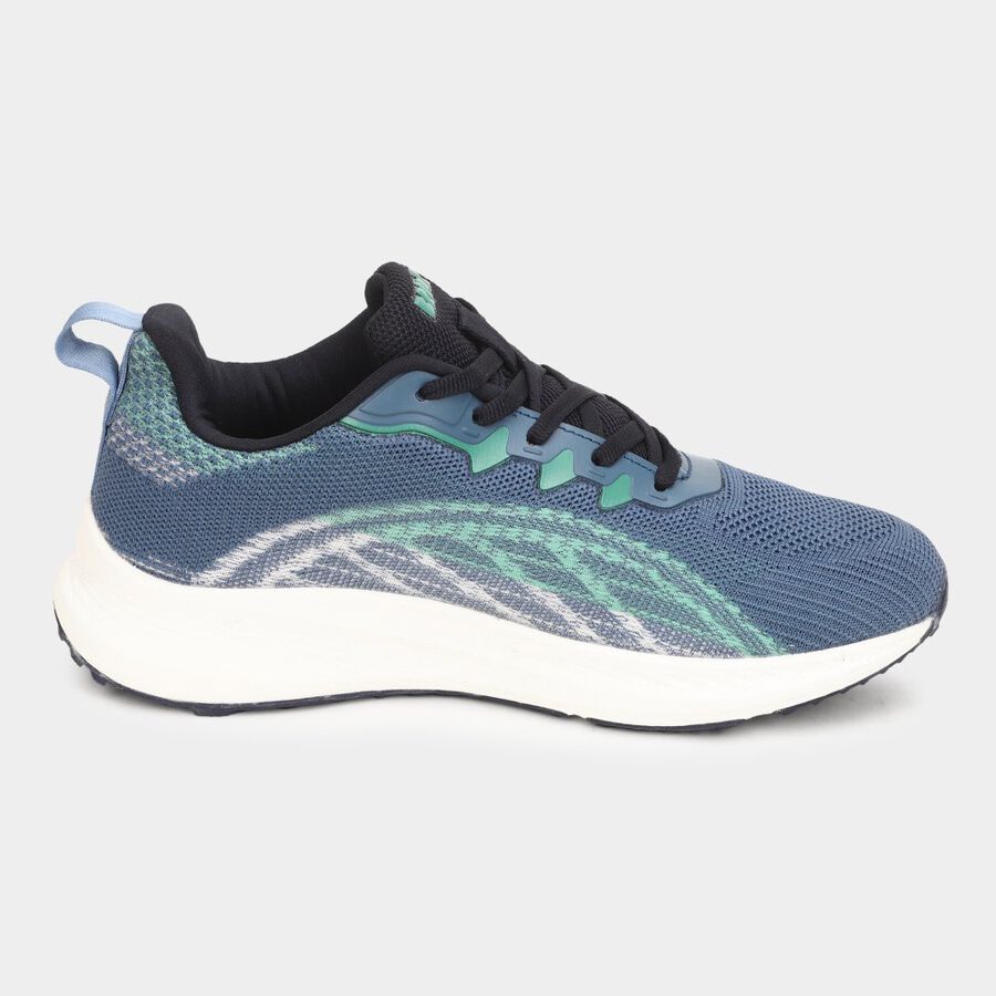 Mens Athleisure Sports Shoes, Teal Blue, large image number null