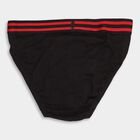 Boy's Cotton Briefs, Black, small