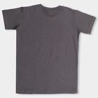 Boys' Dark Grey Cotton Round Neck Graphic Print T-Shirt, Dark Grey, small image number null