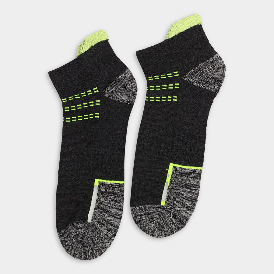 Men's Socks (Pack of 2), Melange Light Grey, large