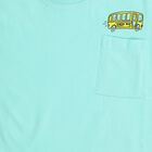 Boys Mint Green Cotton Crew Neck Casual T-Shirt, एक्वा, small image number null