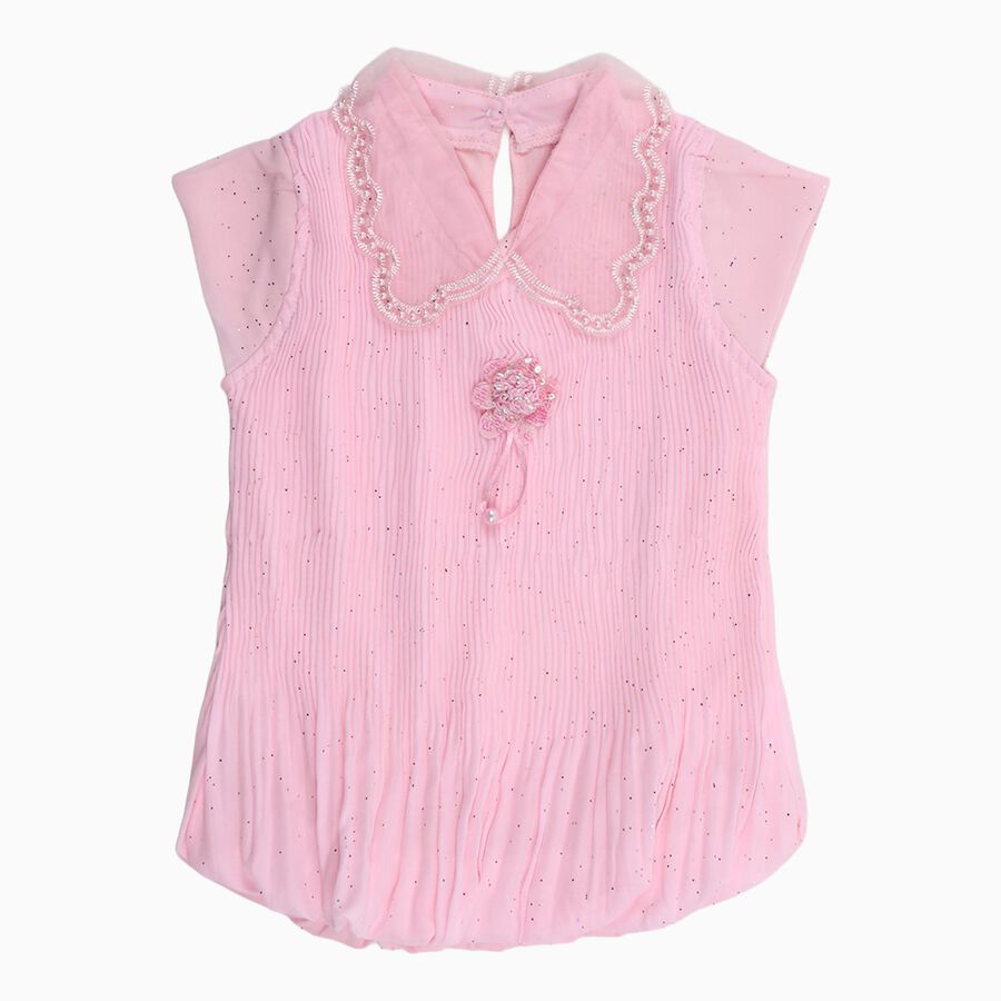 Girls' T-Shirt, हल्का गुलाबी, large
