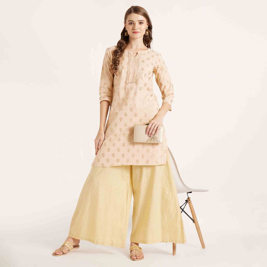 Printed Kurta, Beige, large image number null