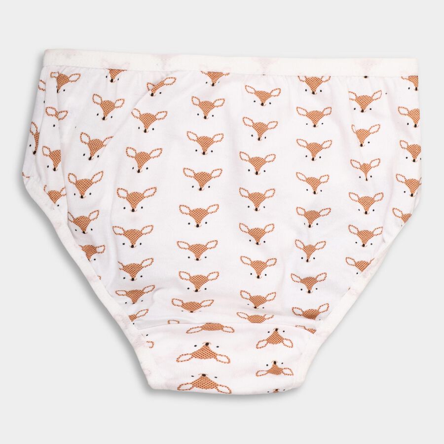 Girls' 100% Cotton Panty , सफ़ेद, large image number null