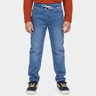 Boys Blue Slim Fit Jeans, Mid Blue, small