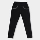 Girls' Jet Black Jeggings Pull-Up Style Jeans, Black, small image number null
