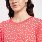 All Over Print Round Neck T-Shirt, Coral, small image number null