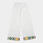 Girls' Trouser, सफ़ेद, small