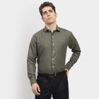 Men's Formal Shirt , Dark Green, small