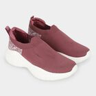 Women's Pink Slip-On Sneakers, गुलाबी, small