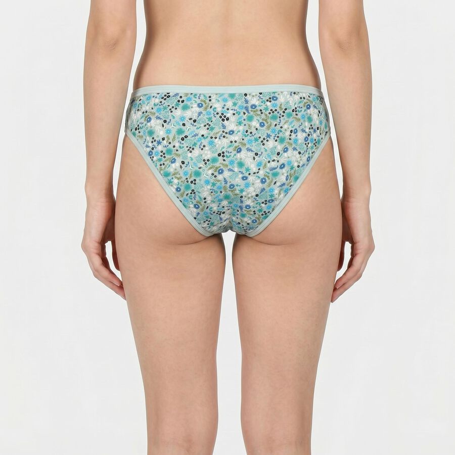 Women's Mint Green Printed Panty, Light Green, large