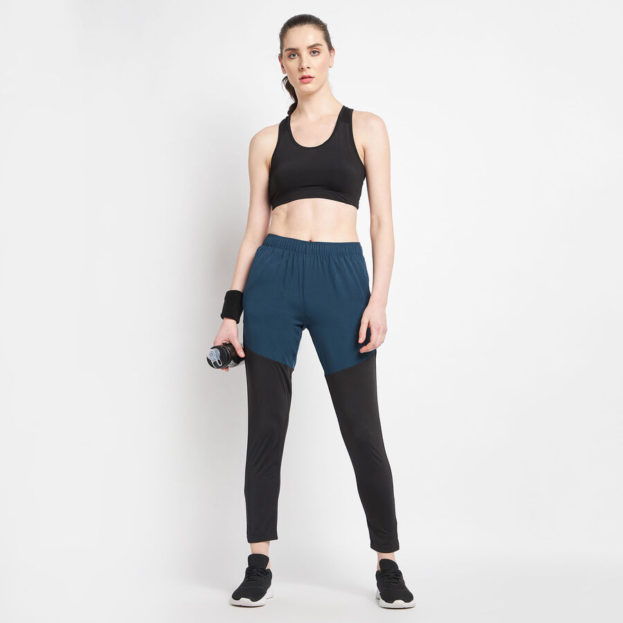 Cut & Sew Joggers, Mid Blue, large image number null