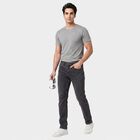 Men's Dark Blue Slim Fit Washed Jeans, गहरा नीला, small