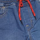 Boys' Stonewashed Blue Slim Fit Basic Jeans, Mid Blue, small image number null
