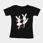 Girls' T-Shirt, Black, small