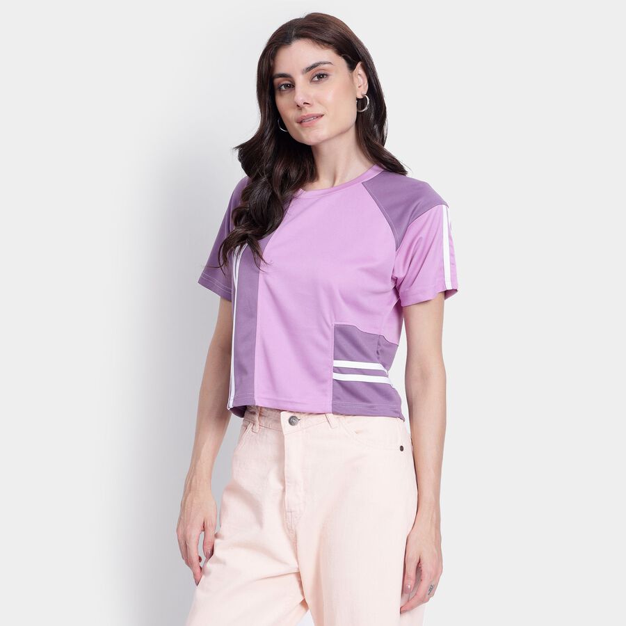 Ladies'  Crop  Top, Lilac, large image number null