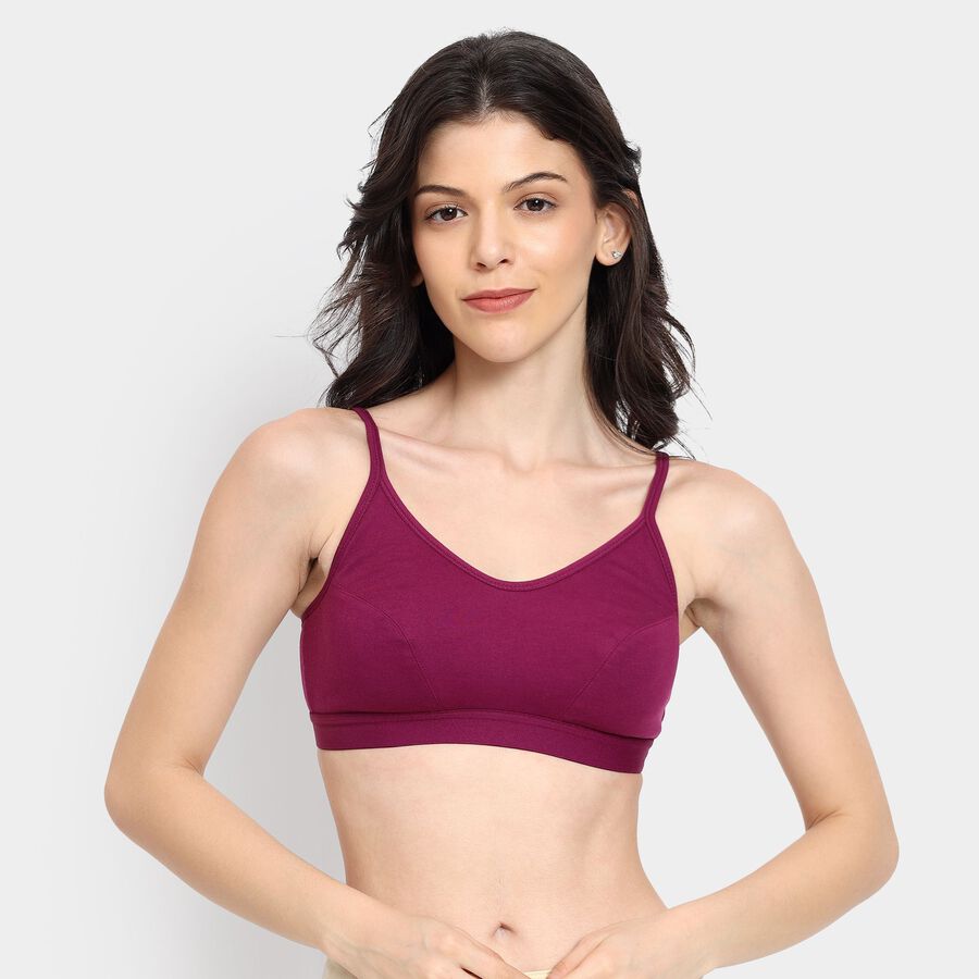 Ladies' Non-Padded Bra, वाइन, large image number null