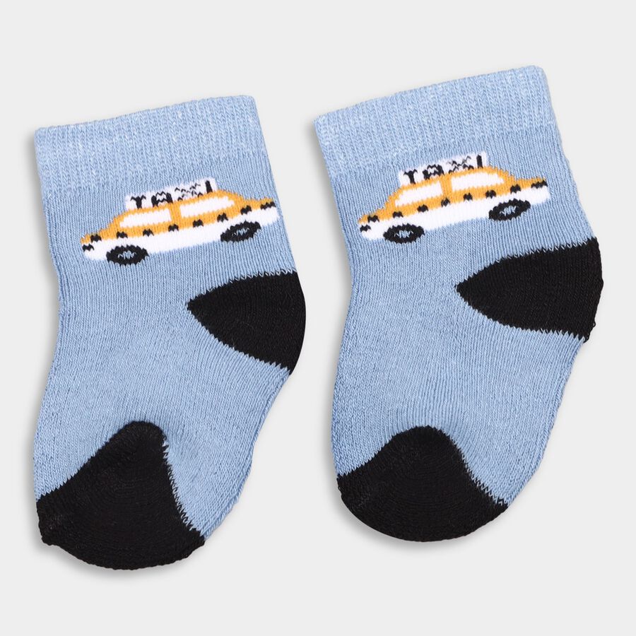 Infants' Socks (Pack of 2), Navy Blue, large image number null
