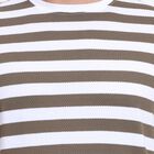 Men's Round Neck Half Sleeves T-Shirt , Khaki, small image number null