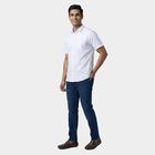 Men's White Classic Casual Shirt, सफ़ेद, small