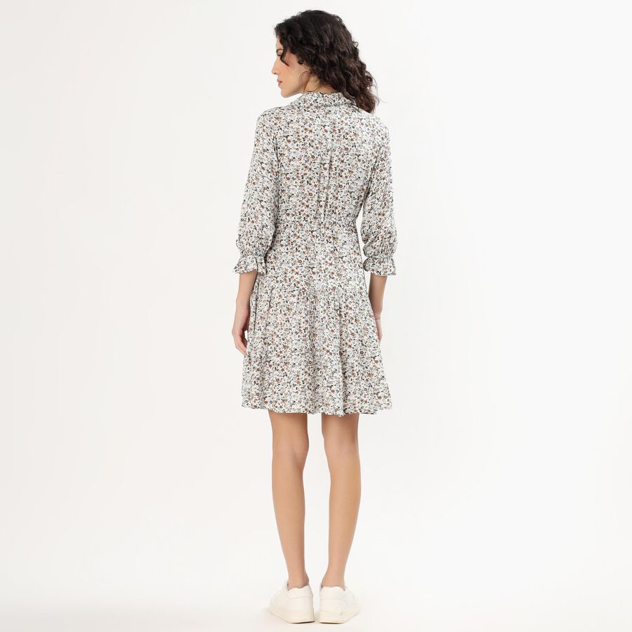 Women's Rich Eggshell White Sleeveless Classic Dress, Off White, large