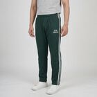 Men's Dark Grey Regular Fit Track Pants, गहरा हरा, small